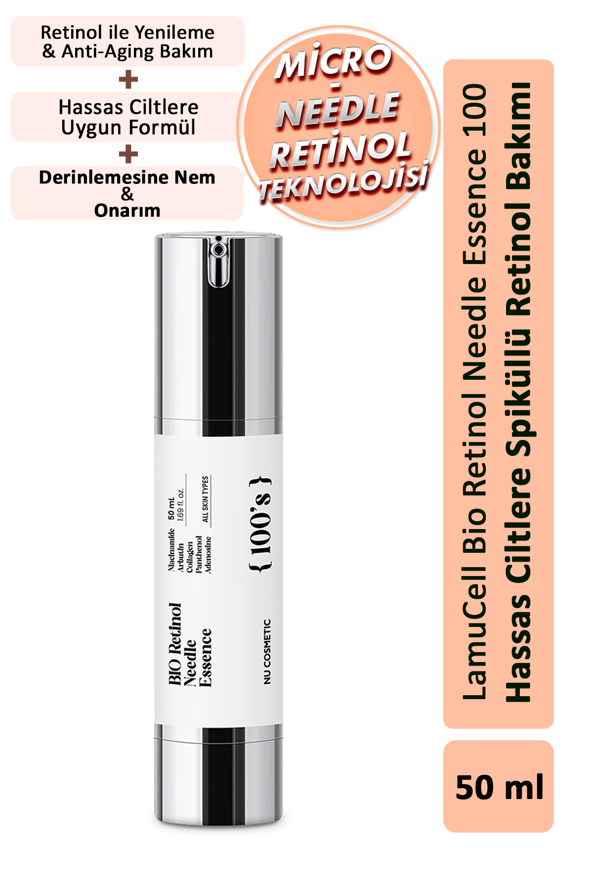 ☆ aya様│イオ-ヌクリーム、サンプロ、ルース、Biocell LamuCell Bio Retinol Yaşlanma Karşıtı Cilt Yenileyici Esans 100