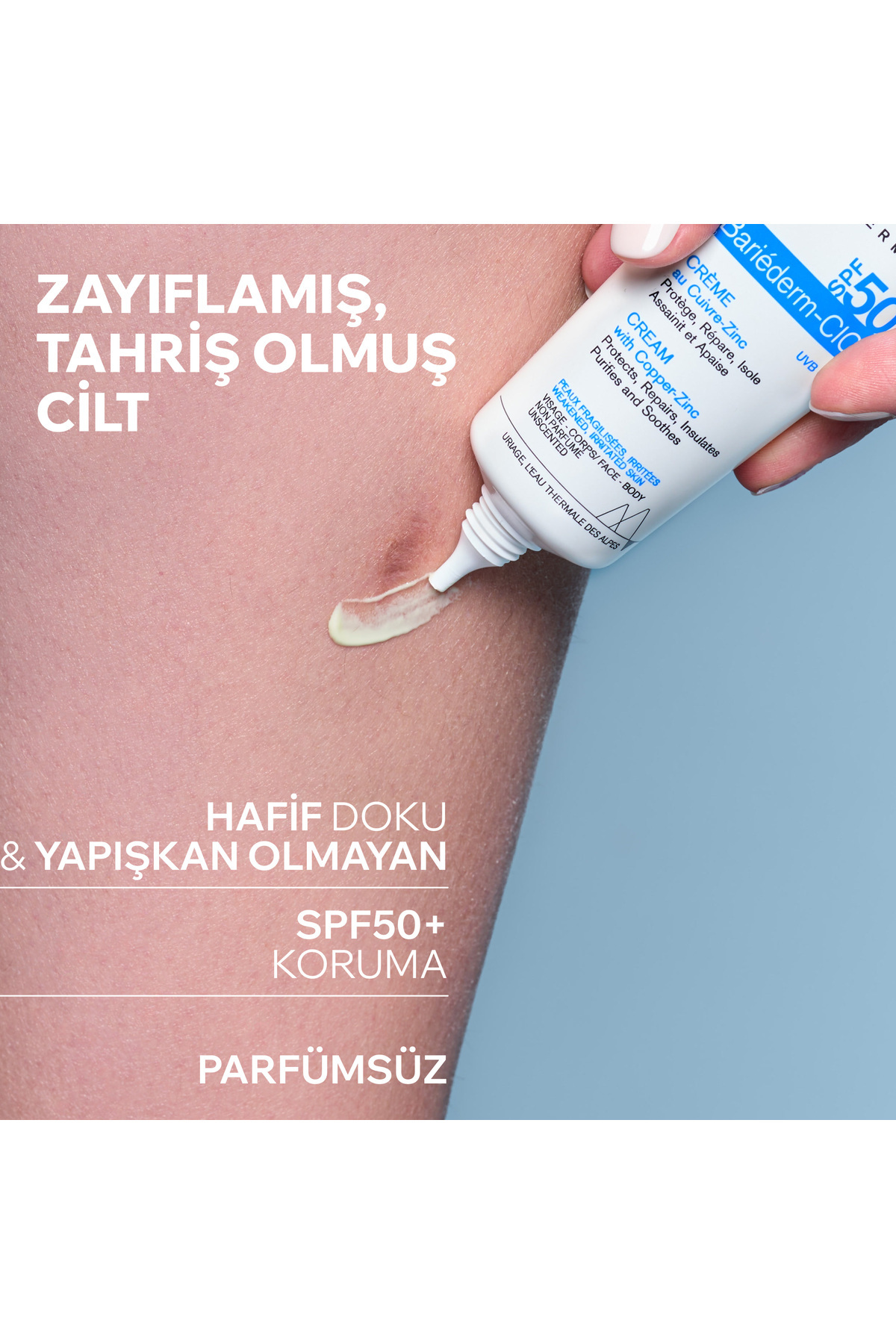 کرم ترمیم کننده و ضد آفتاب قوی BARIEDERM SPF50+ 40 میلی لیتر — 46548 — تصویر 3 از 7