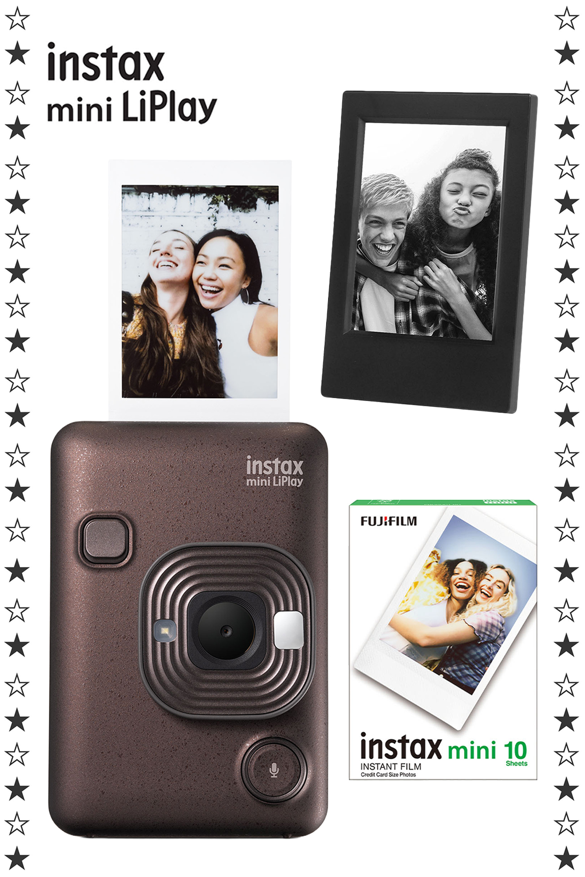 Fujifilm Instax mini LiPlay Hybrid Deep Bronze Fotoğraf Makinesi