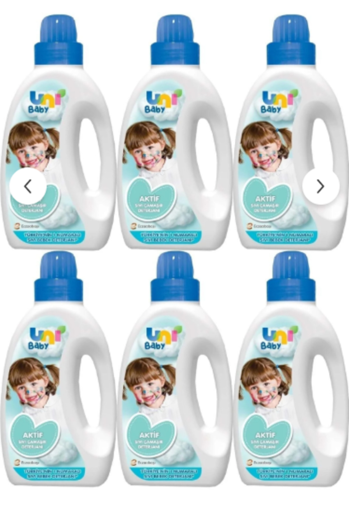 Uni Baby Aktif Sıvı Çamaşır Deterjanı 6 x 1500ml fotoğrafı 2 (önizleme)