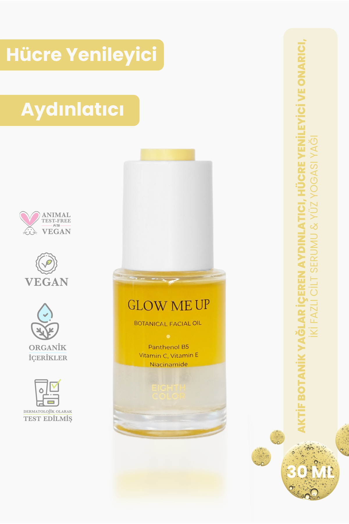 Glow Me Up - Leke Karşıtı, Aydınlatıcı ve Onarıcı Etkili İki Fazlı Serum 30ml — TYCX3T625N169270949365711