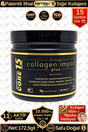 Dr.Sammy's Toz Kolajen Peptit 10.000 Mg Tip 1-3 Hidrolize Sığır Kolajeni | Co...