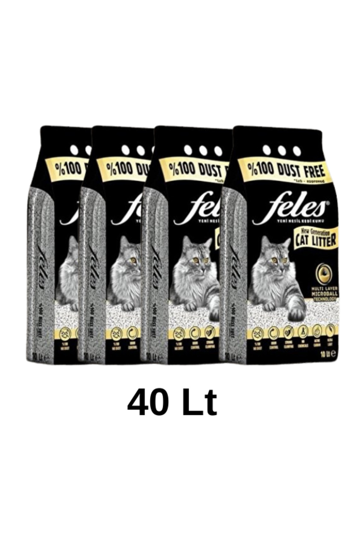 FELES %100 Tozsuz Kedi Kumu 40 Litre - Fiyatı, Yorumları