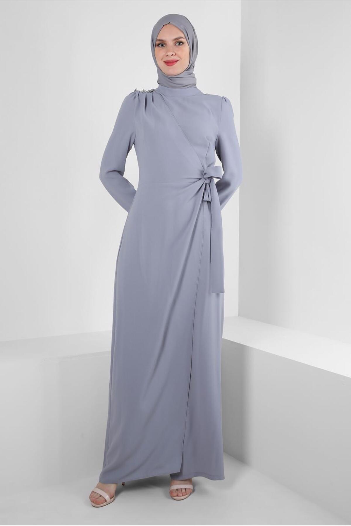 CREPE JUMPSUIT WITH BINDING DETAIL 42885