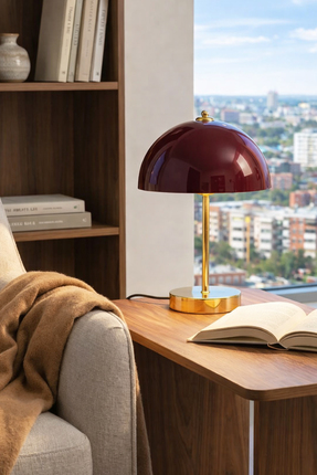 HOMİNG Montana Modern Abajur Vinery Red Gold