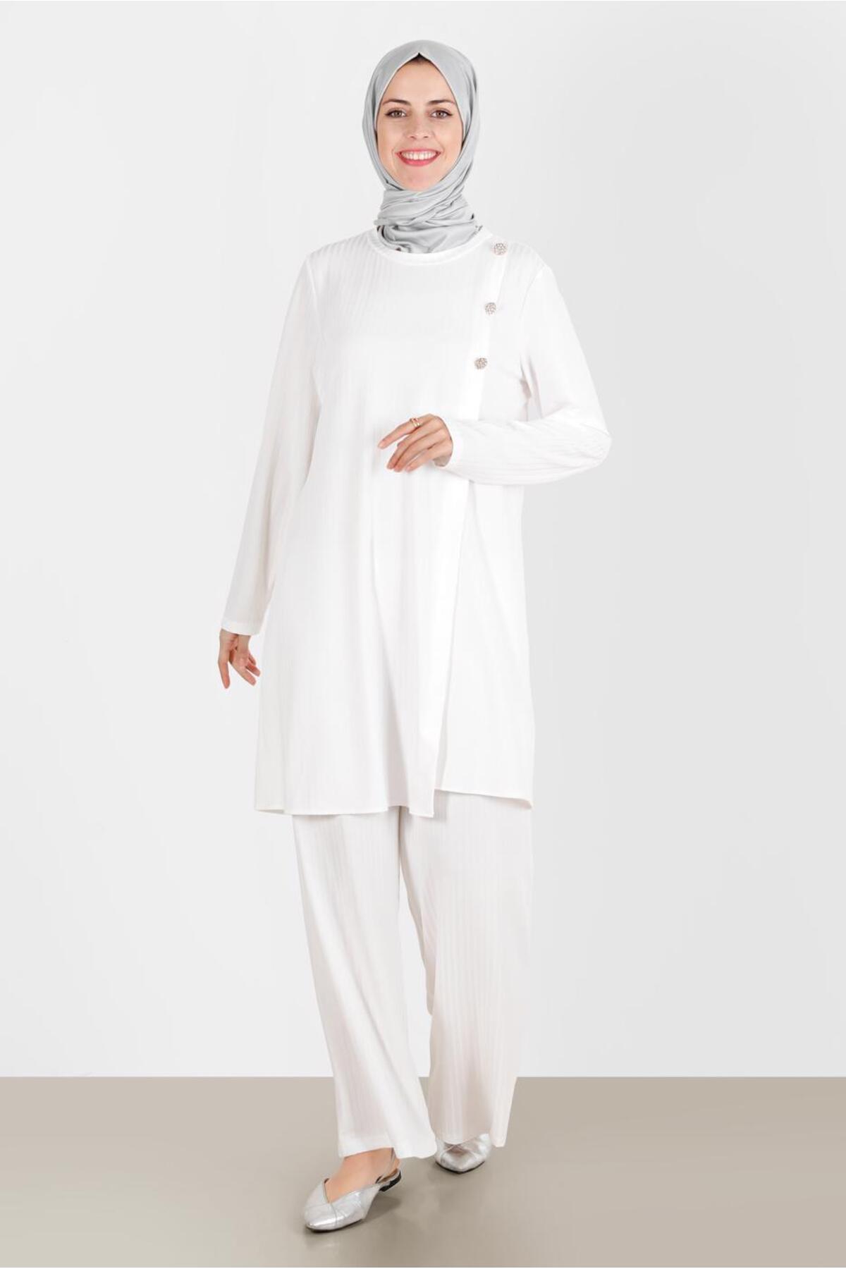 STONE DETAIL WICK DUO TROUSERS SET 42882