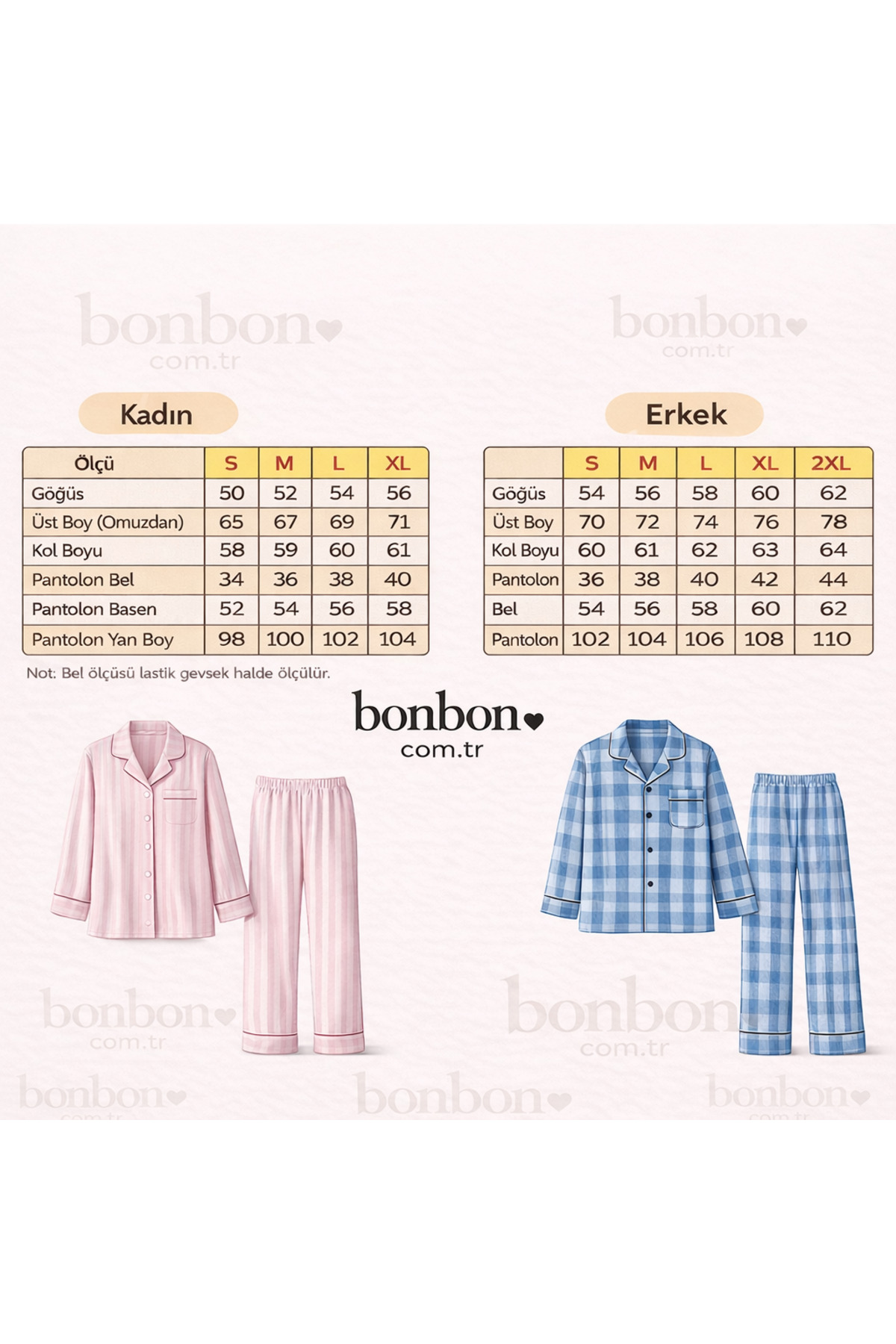 BONBON  Erkek Pamuklu Gri Melanj Renk Pijama Takımı AL001 V2 - Görsel 4