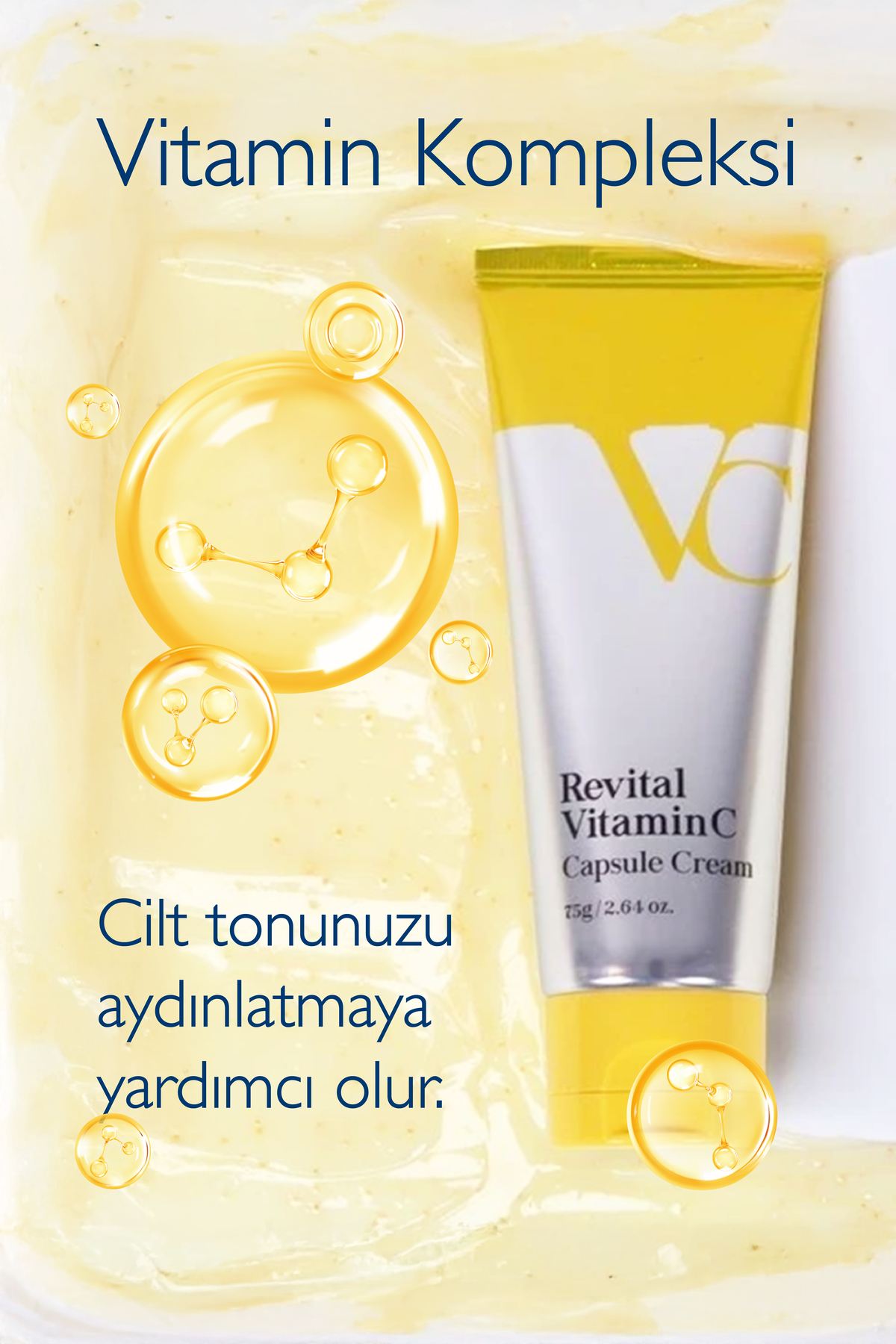 کرم صورت مرطوب کننده کپسولی ویتامین C DR+MEDM Revital، روشن کننده و روشن کننده پوست، ۷۵ میلی لیتر — DERMAL.DR.009 — تصویر 3 از 6