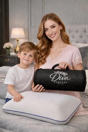 Diva Comfort %100 Visco Preimum Boyun Destekli Ortopedik Jel Yastık 40x60 cm