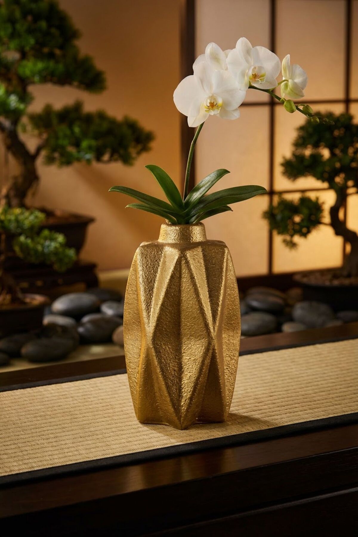 Decorative Vase Handmade Gold Color Model 21