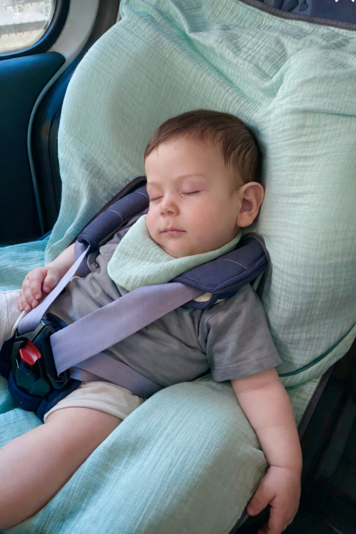 Zuppers Müslin Oto Koltuğu Ve Anakucağı Kılıfı - Mint fotoğrafı 6 (önizleme)