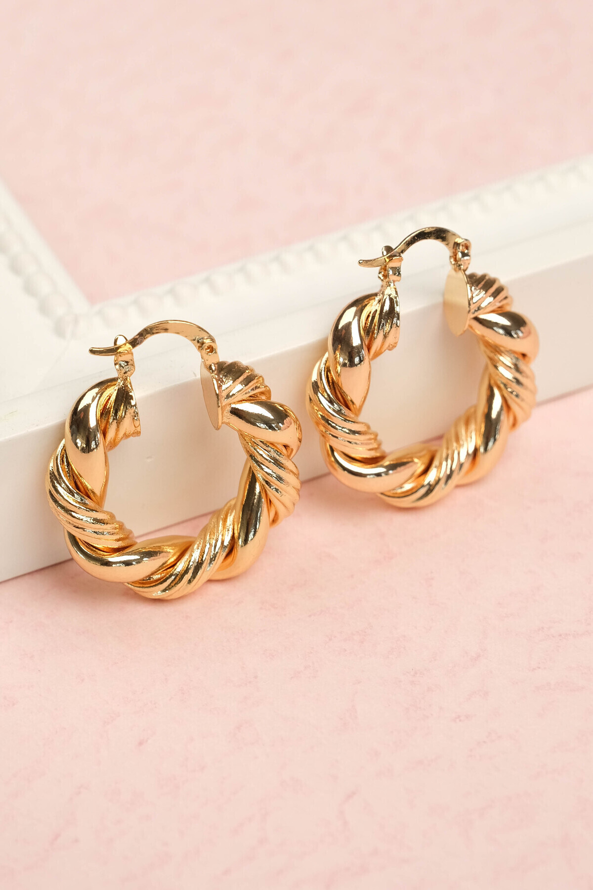 Women's Steel Color Resistant Guaranteed Invoiced Earrings JFRCH2007