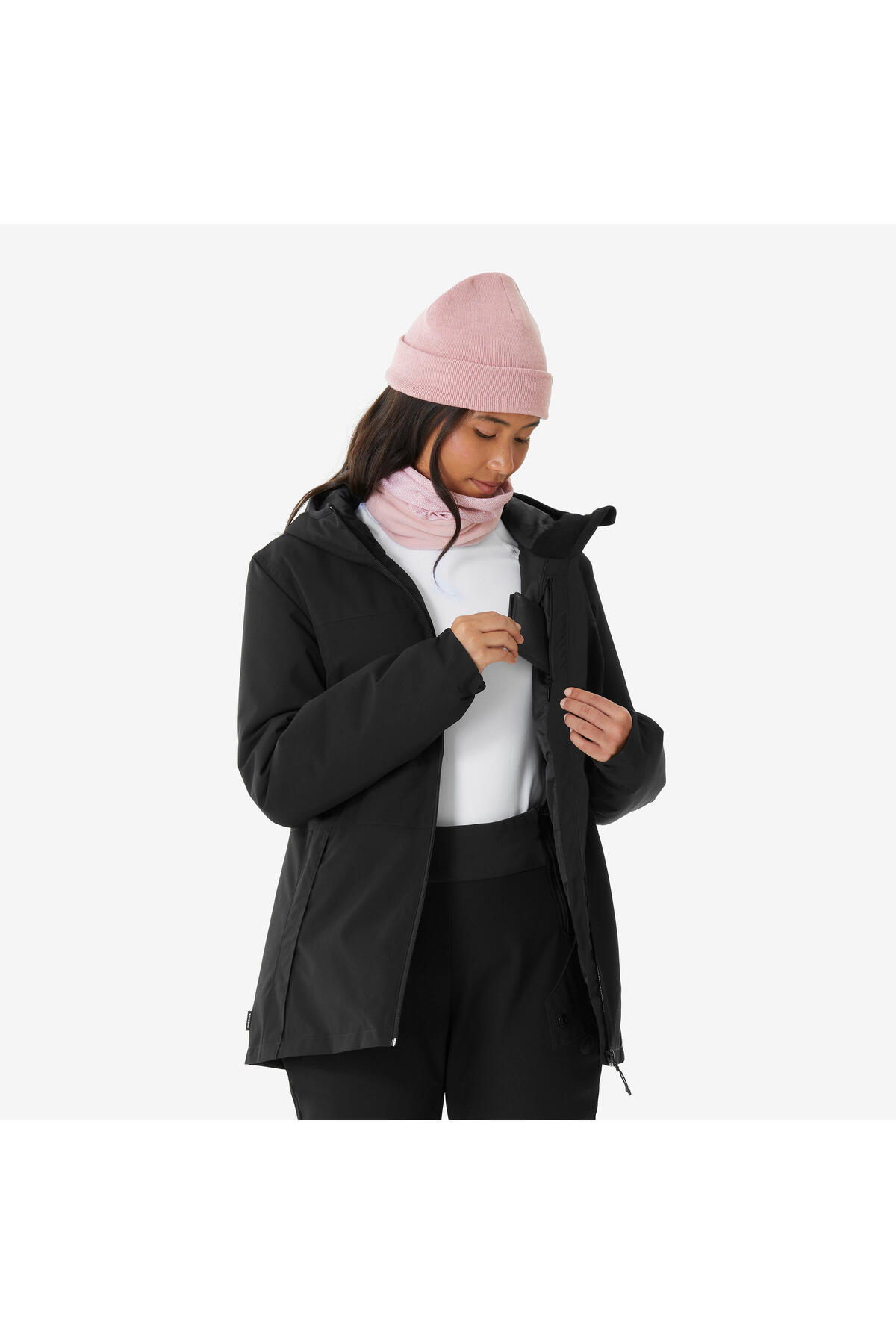 Decathlon  Wedze Kadın Kayak Montu - Siyah - 100 - Görsel 8