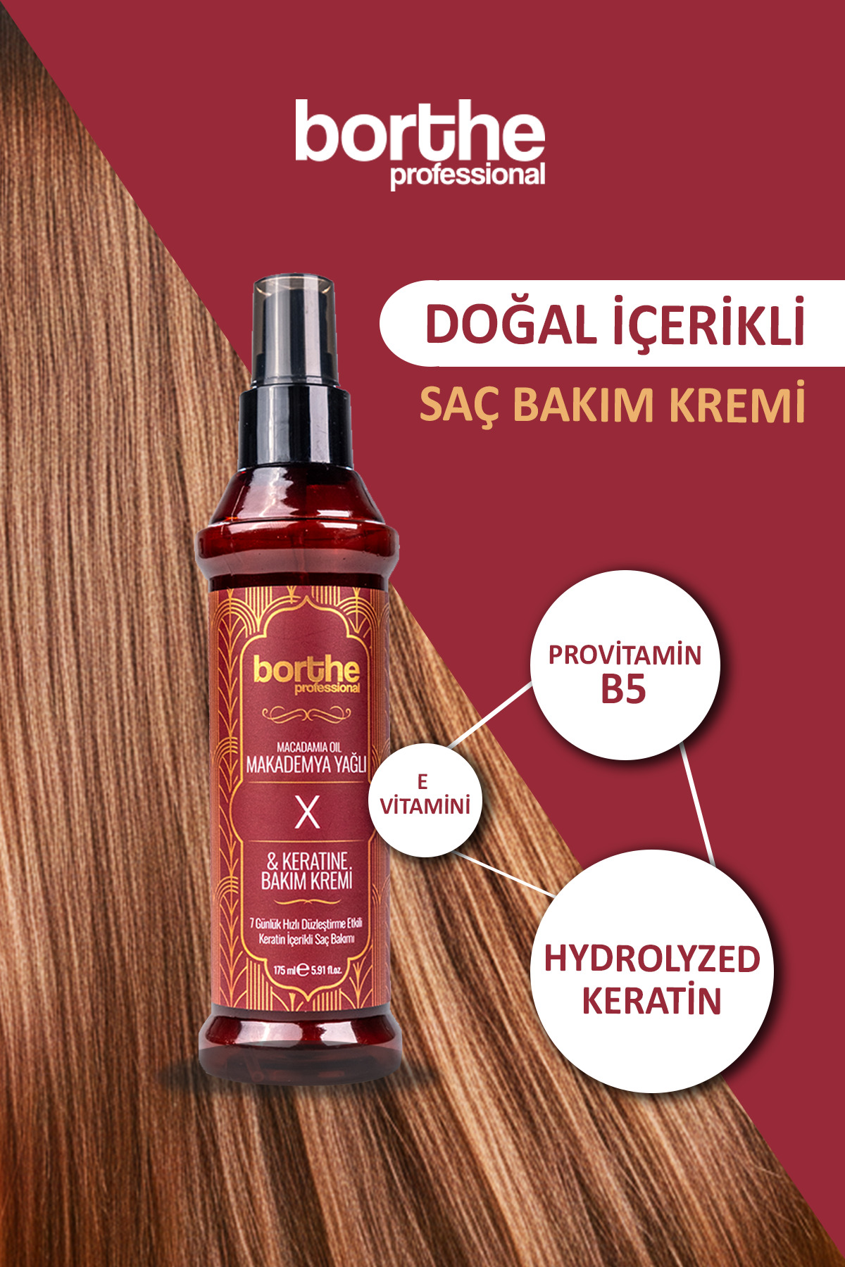 Düzleştirici Etkili Makademya Yağlı Keratin Kremi 175ml — MakademyaKeratinX — تصویر 5 از 6