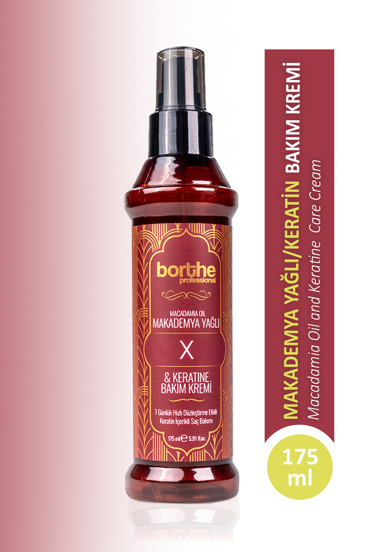 Borthe Düzleştirici Etkili Makademya Yağlı Keratin Kremi 175ml — MakademyaKeratinX