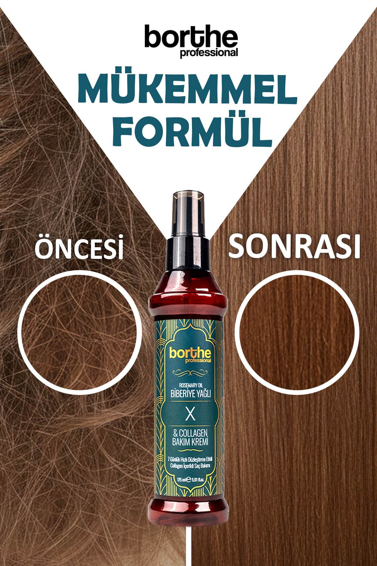 Düzleştirici Etkili Biberiye Yağlı Keratin Kremi 175ml — BiberiyeKeratinX — تصویر 3 از 7