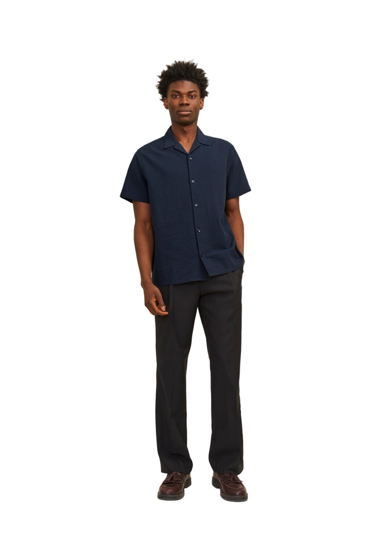 پیراهن مردانه راه راه آستین کوتاه جک اند جونز - مینیمالیستی جک اند جونز پیراهن Jack & Jones