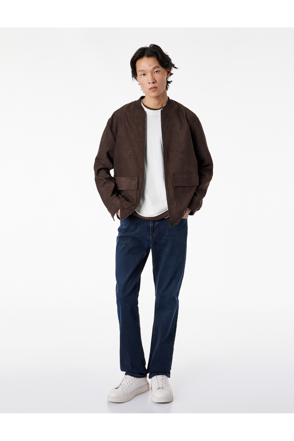 Koton Normal Bel Düz Paça Pamuklu Straight Fit Jean Pantolon - Mark Jean
