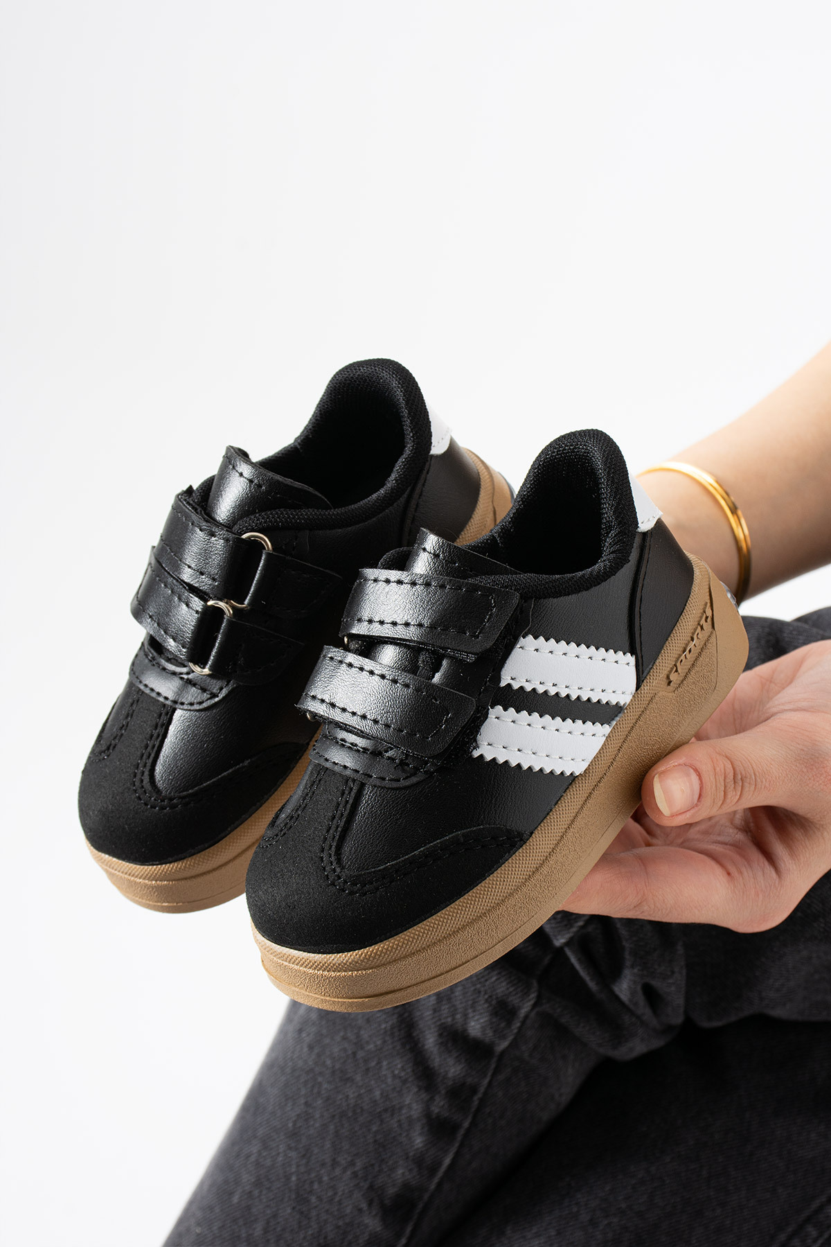 Moda Devrin Siyah Çocuk Işıklı Spor ayakkabı Sneaker fotoğrafı 2 (önizleme)