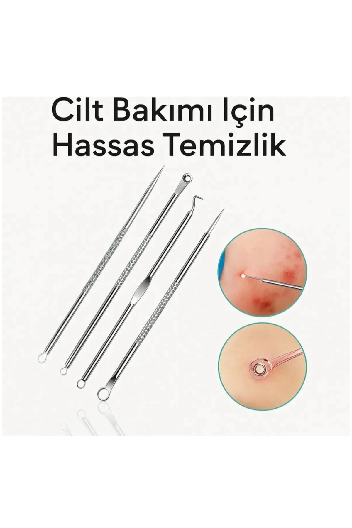4 Parça Celik Paslanmaz Çelik Sivilce Akne Siyah Nokta Temizleme Aparatı — TYC7RQ6ZAN168798767765162 — تصویر 6 از 8