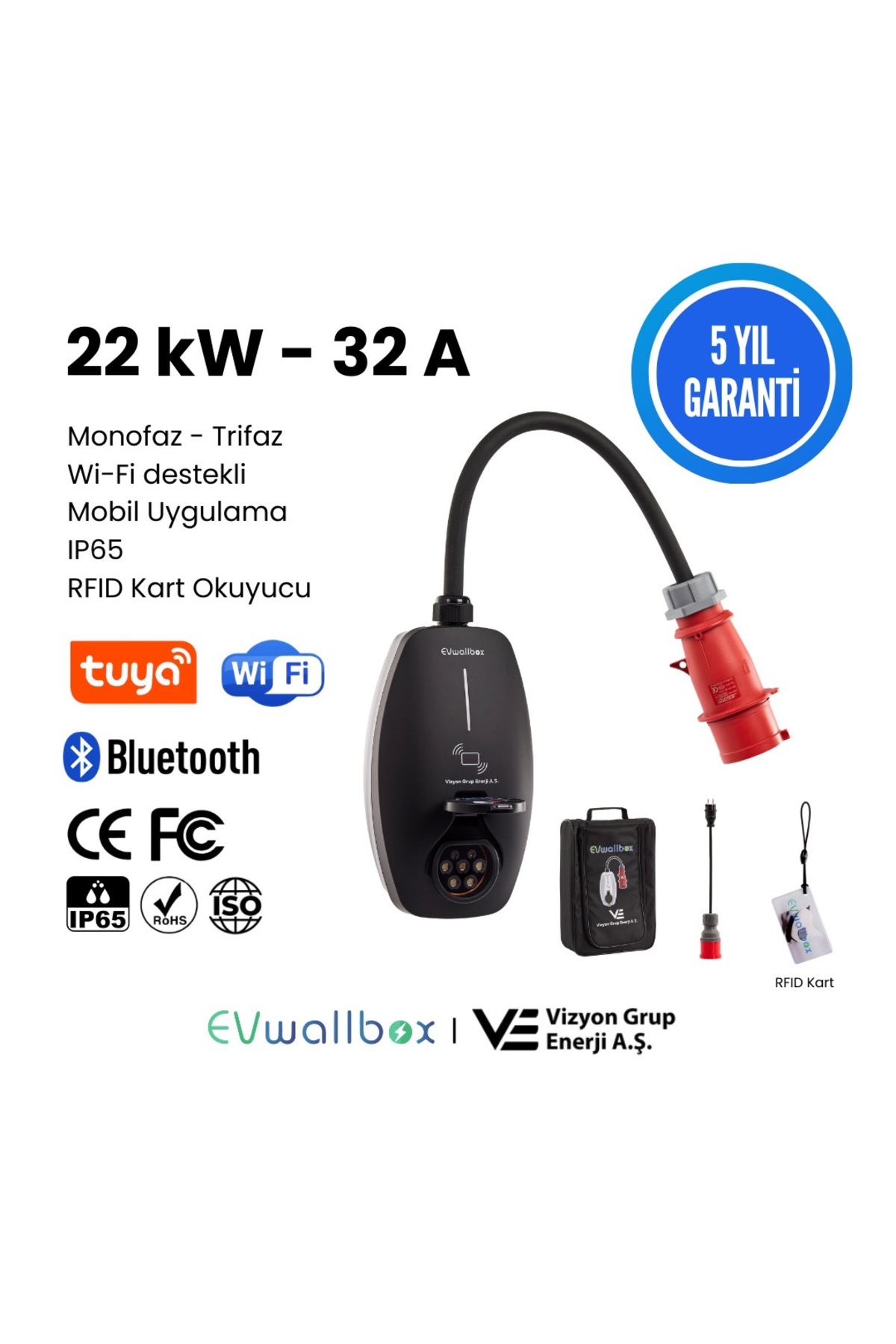 三和ボタン 美品 sound voltex TURBO CHARGER EVwallbox 22KW V3 Türkçe Mobil Uygulama 5 Yıl Garanti Taşınabilir