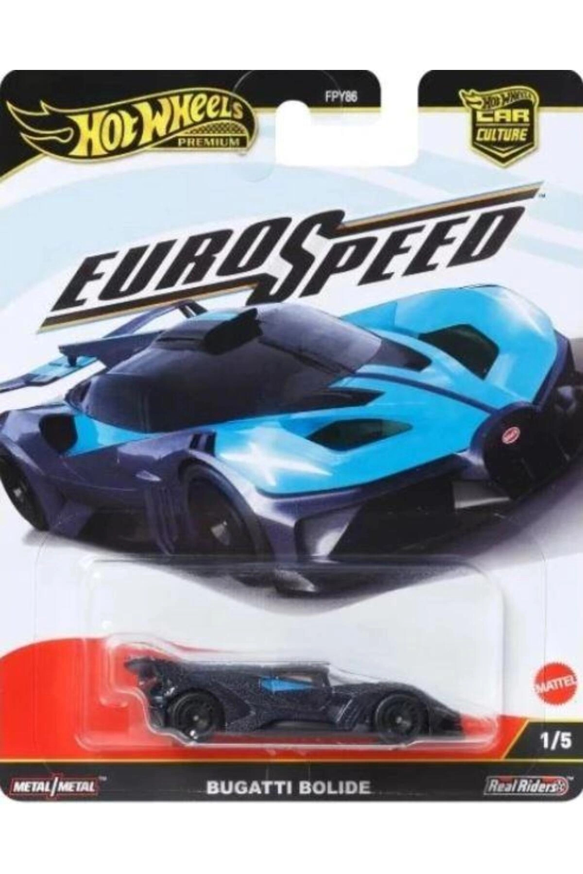 HOT WHEELS Premium Car Culture Euro Speed Bugatti Bolide FPY86