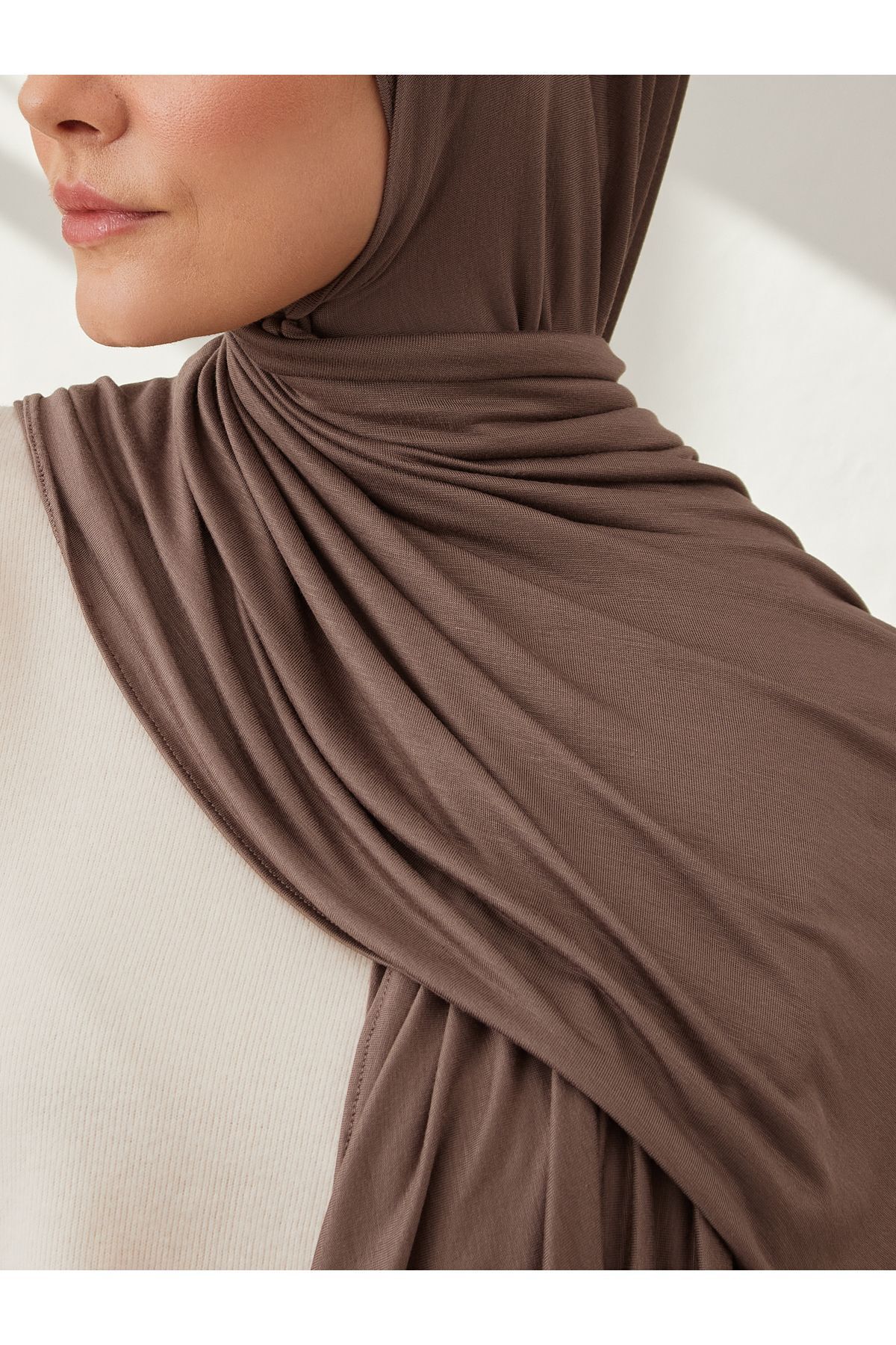 Small Premium Jersey Shawl | Color: Desert Dust | Hijab