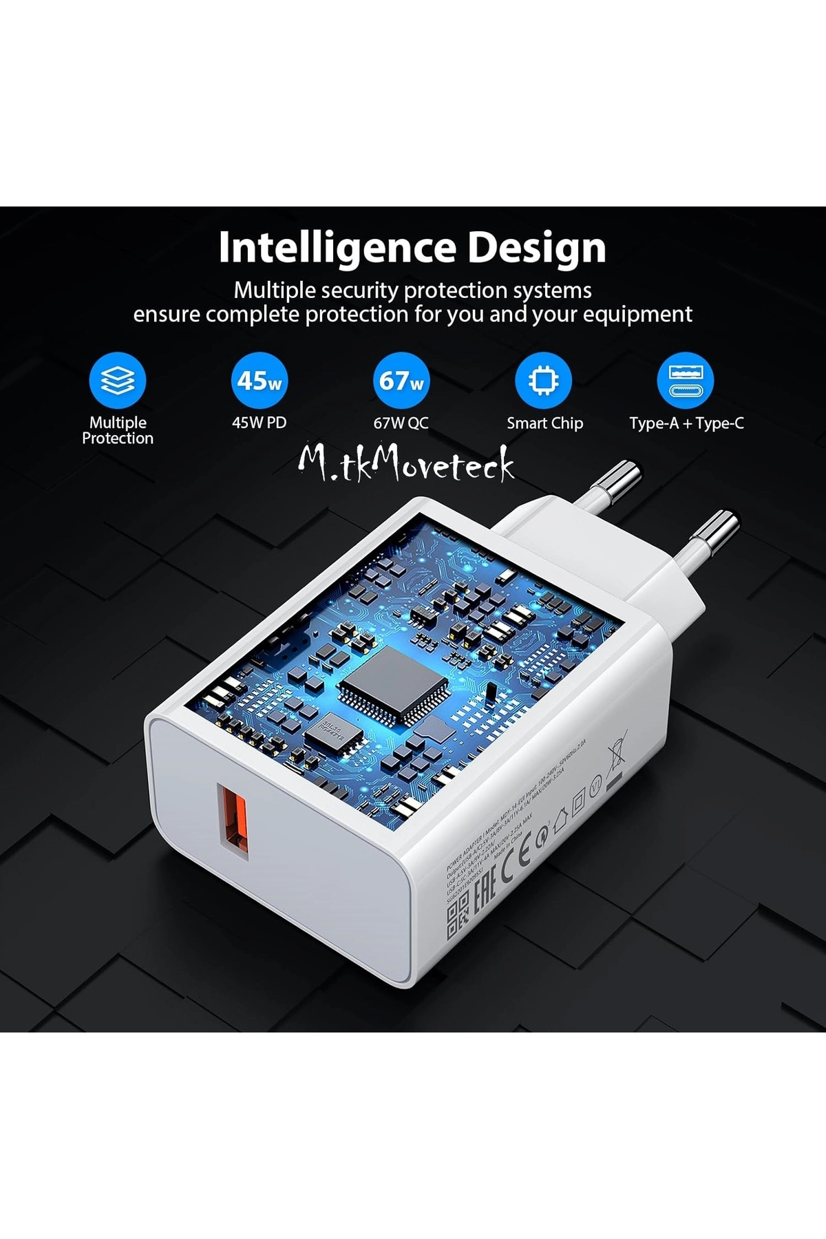 Xiaomi Redmi Note 13 Pro 67 Wolt  Hızlı Şarj Aleti Cihazı Kablo Adaptörü Set Type-C To Usb