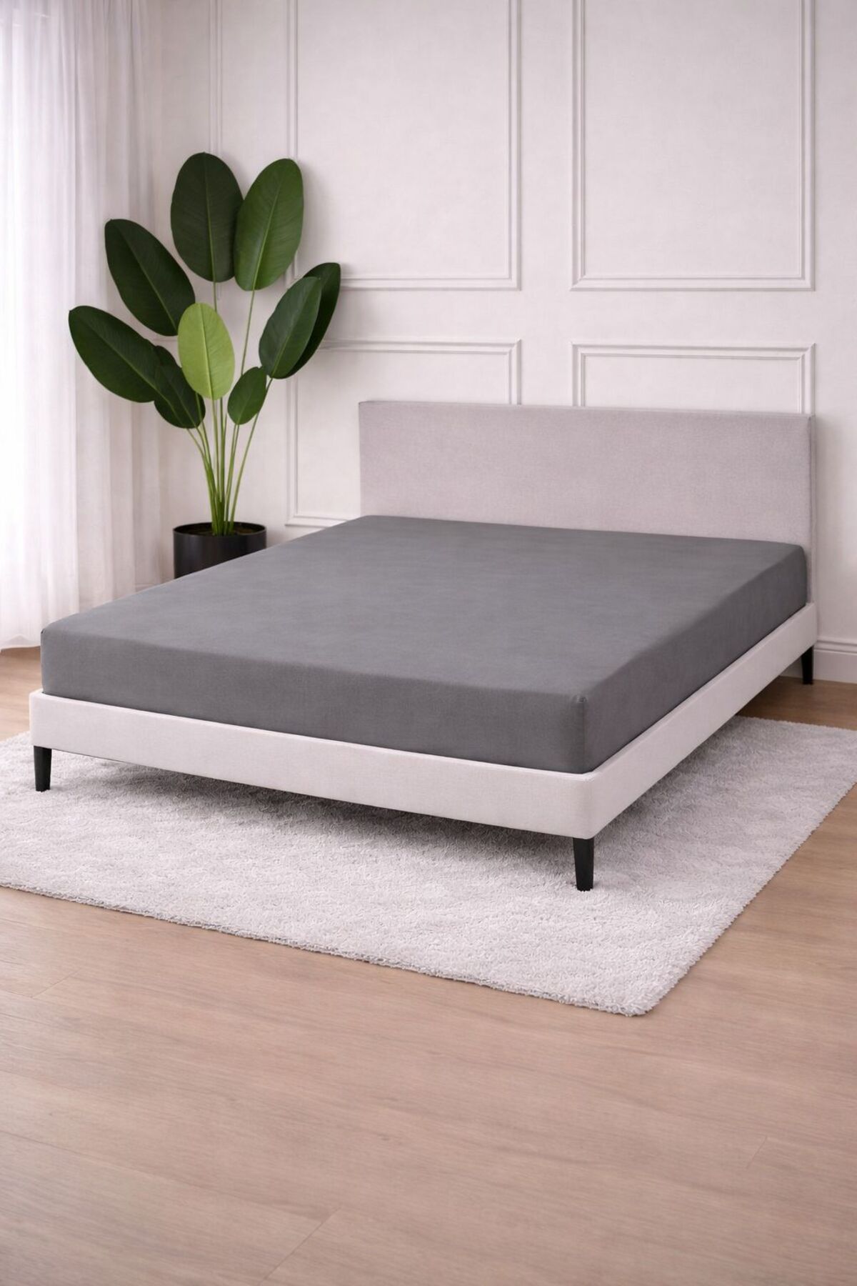 100% Cotton Premium Grey Combed Cotton Sheets Single/Double/Full Size 100* 200-160 * 200-180*200
