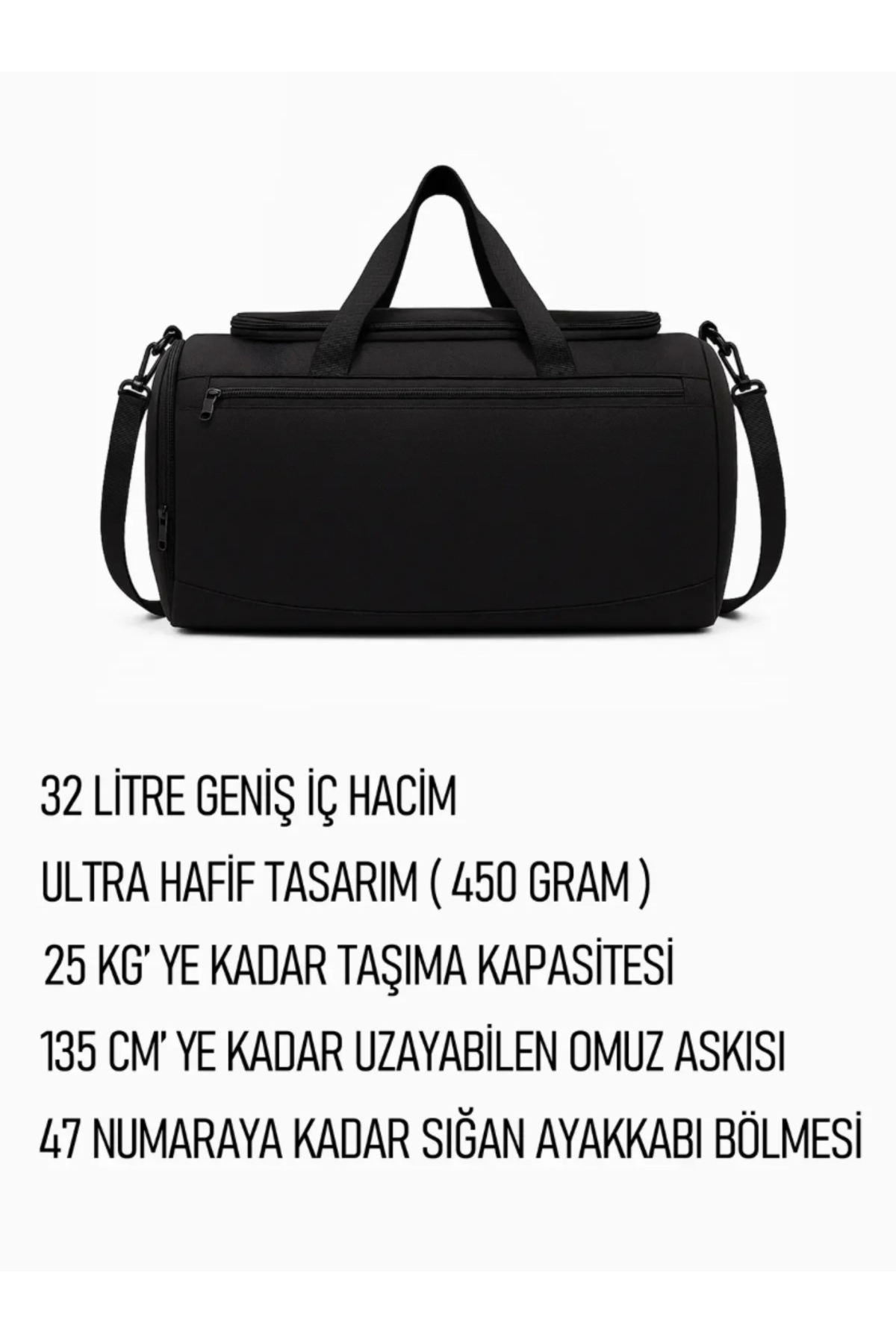 içten  Spor çantası - Görsel 3