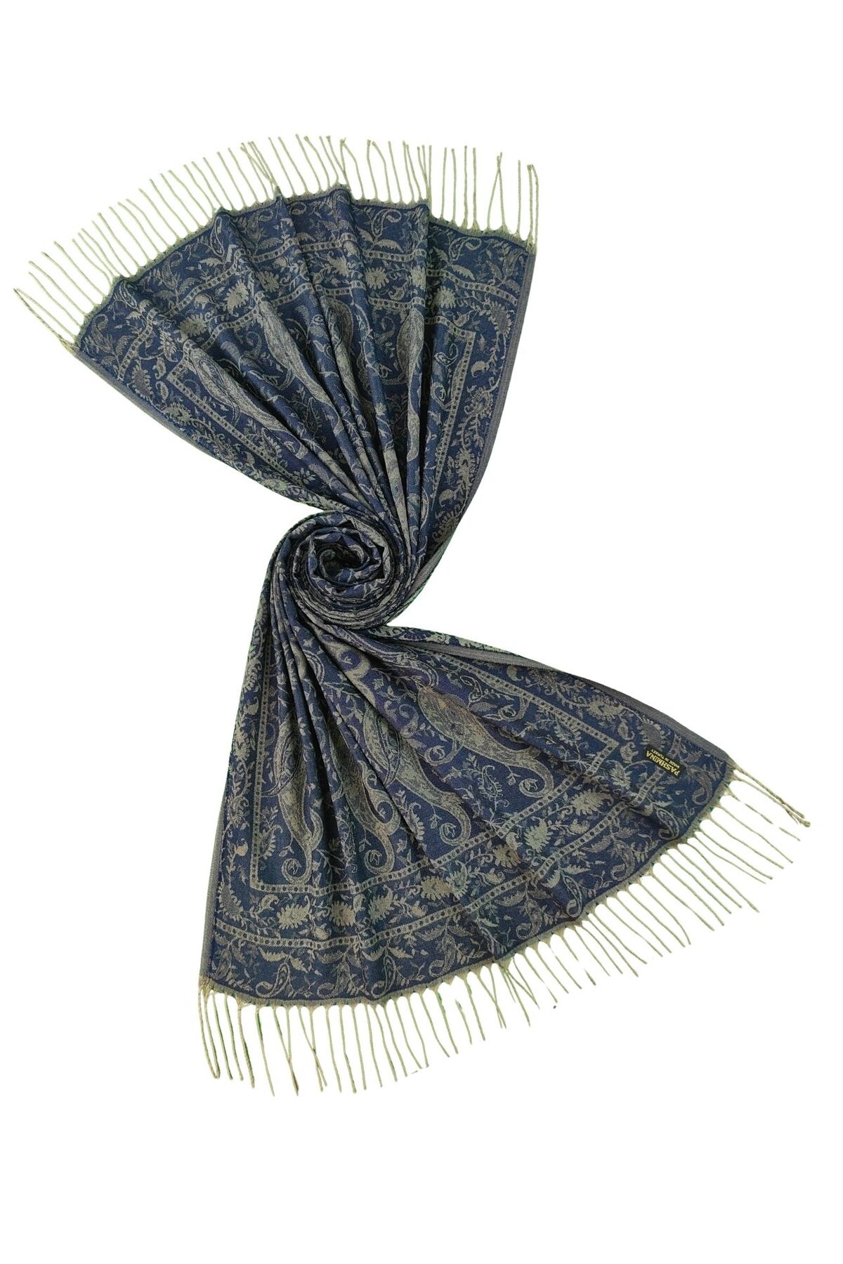 mim eşarp Otantik Paşmina Şal 75x190 cm görsel 3