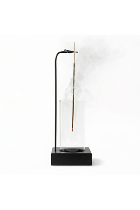 woodique Dekoratif Ahşap Tütsülük – Cam Tütsülük - Oda Kokusu ve Meditasyon A...