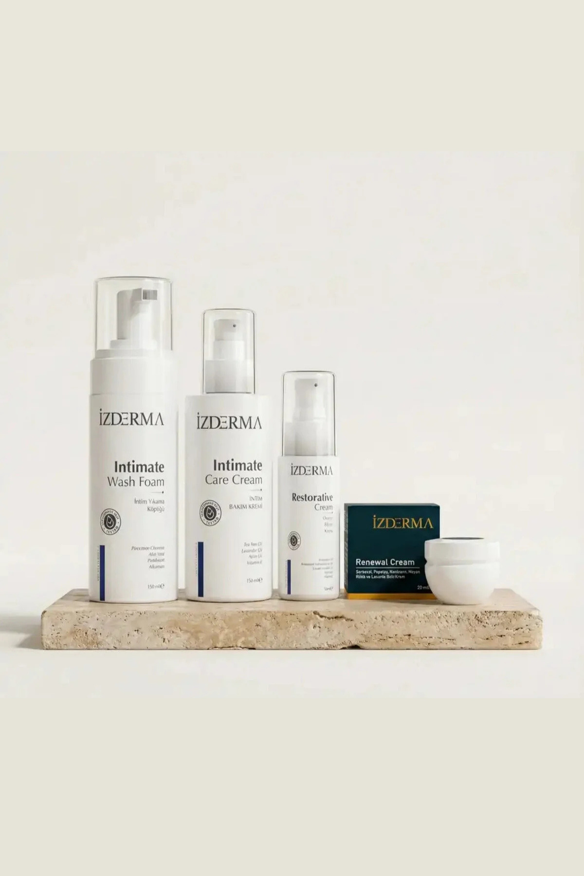 izderma Renewal Cream + İntim Bakım Kremi ve Yıkama Köpüğü +