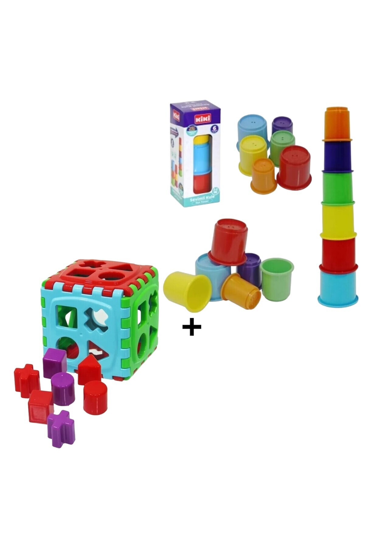 YILDIRIM OYUNCAK Esnek Sök Tak Tırtıl 20 cm File Bultak 9 parça Sevimli Kule 6 Parça 10lu Havuz Topu Toplam 26 Parça fotoğrafı 3 (önizleme)