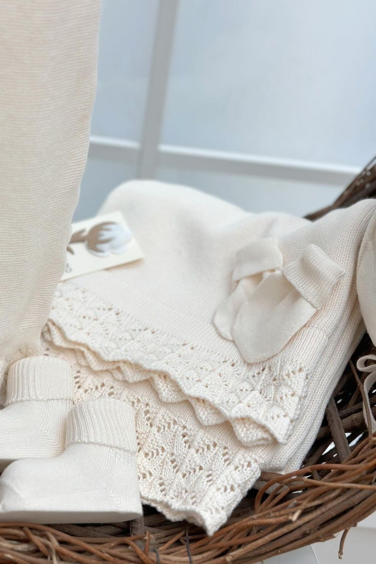 Naka Concept Nipperland Ajurlu Krem Organik Pamuktan Yenidoğan Kız Bebek Hastane Çıkışı Seti fotoğrafı 4 (önizleme)