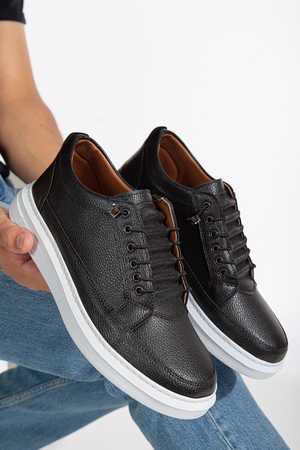 By Oxford  Erkek Günlük Hafif Poli Dikişli Taban Yürüyüş Garantili Spor Ayakkabı - Görsel 4