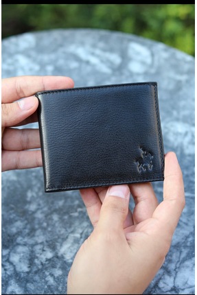 LEWİS POLO Dras Hakiki Deri Bol Kartlıklı Kullanışlı Siyah Erkek Cüzdanı