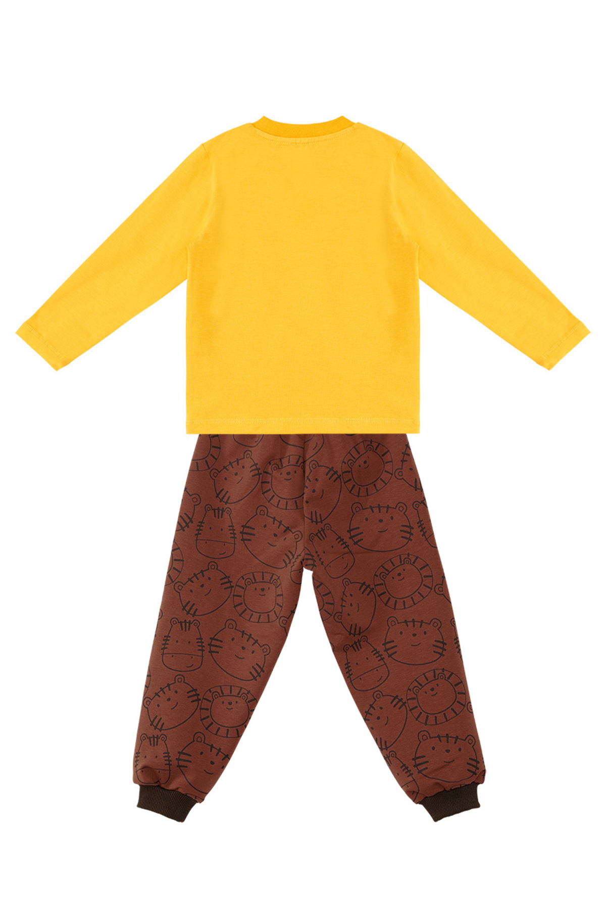 Denokids Sevimli Kedi Erkek Bebek T-shirt Pantolon Takım fotoğrafı 4 (önizleme)