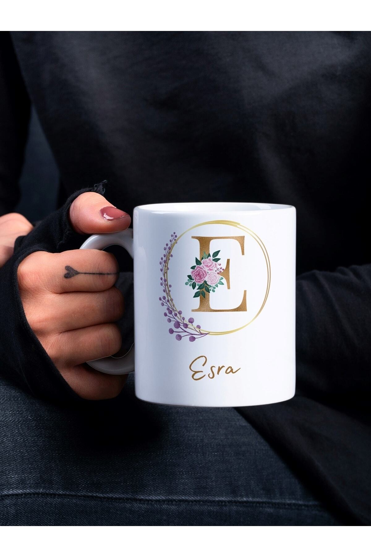 Esra Printed Mug Mug Printed Name Mug Coffee Cup Birthday Gift Mug-e Series