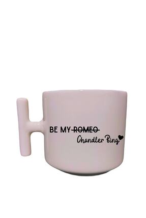 Eylül Design Krem Rengi T Saplı Friends Özel Tasarım Kupa Bardak Latte Bardağ...