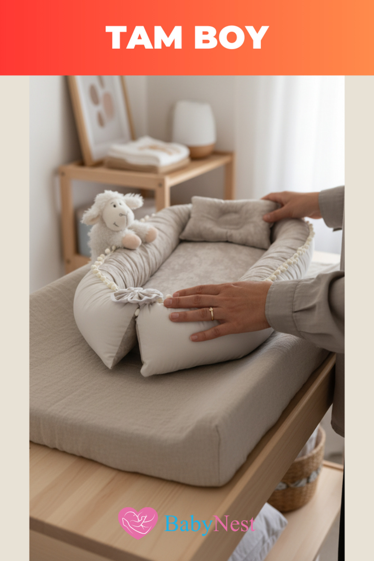 Babynest Yatak Ve Ortopedik Yastık Natural Ponpon Seri fotoğrafı 6 (önizleme)
