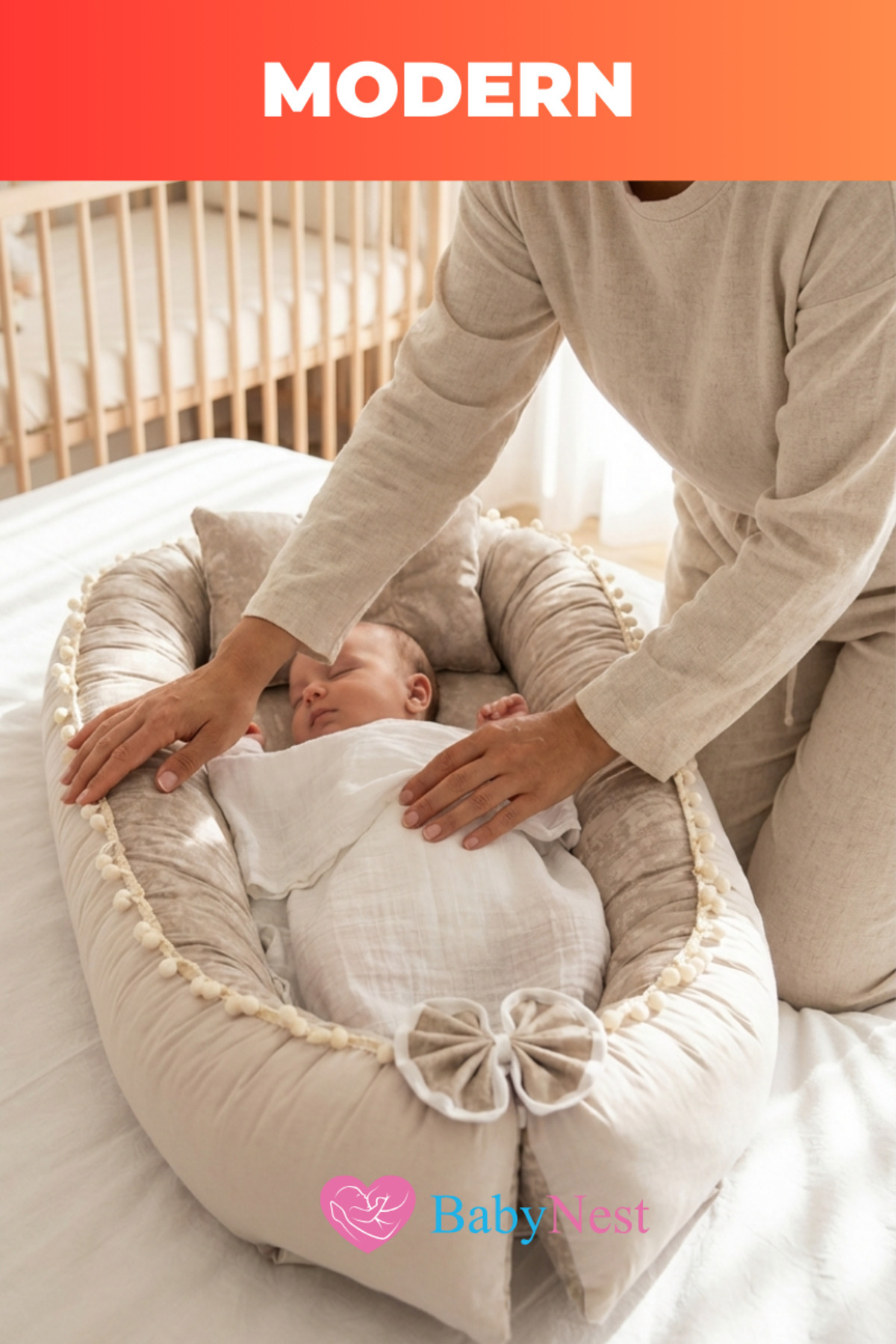 Babynest Yatak Ve Ortopedik Yastık Natural Ponpon Seri fotoğrafı 5 (önizleme)