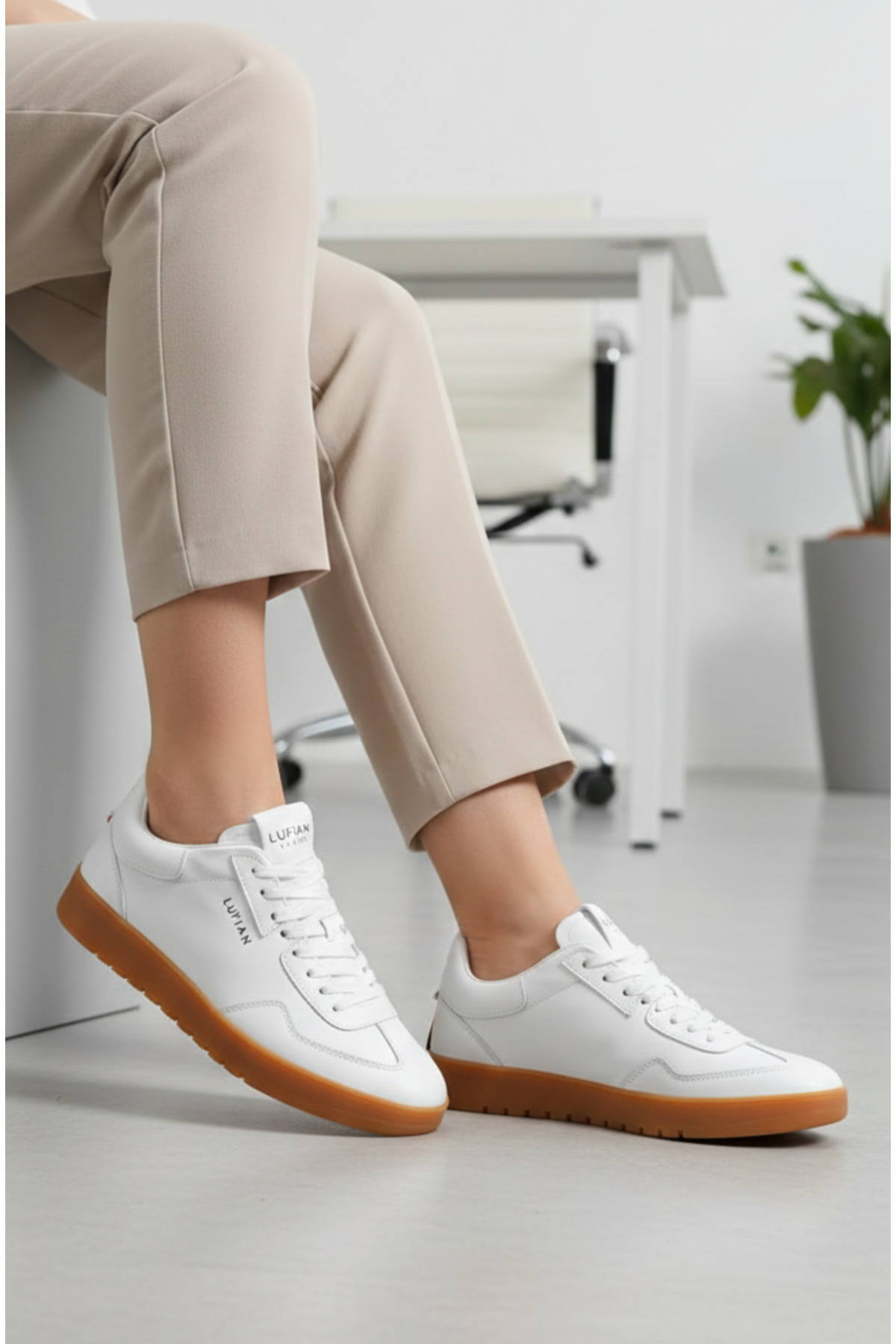 Oscar Luana Erkek Kadın Sneaker Ayakkabi %100 Mikrofiber Deri Ayakkabi