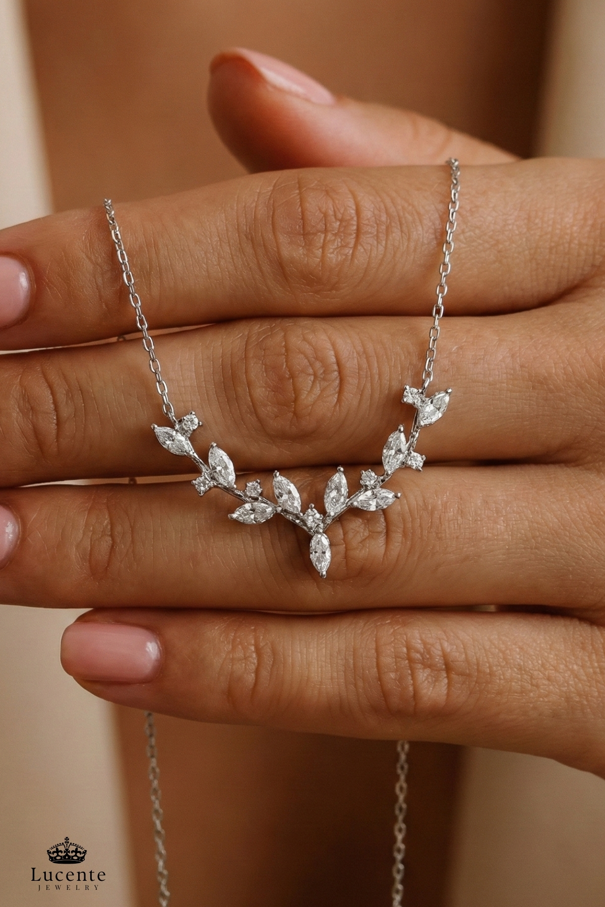 Lucente Jewellery Sarmaşık Aşk Şans Bereket Özel Tasarım 925 Ayar Hediyelik Mekik Taşlı Zarif Yaprak Dal Gümüş Sarmaşık Modeli 45 Cm Zincirli Kararma Karşıtı Rodyum Güçlendirmeli Küpe Hediyeli Şık Kadın Kolye görsel 2