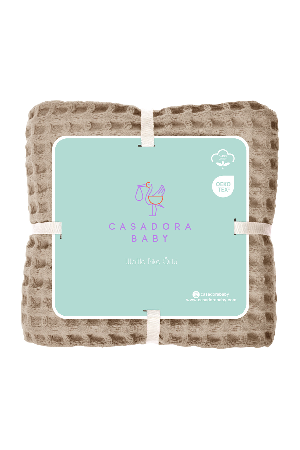 Genel Markalar 100% Pamuk Bebek Kalin Pike - BEJ fotoğrafı 4 (önizleme)