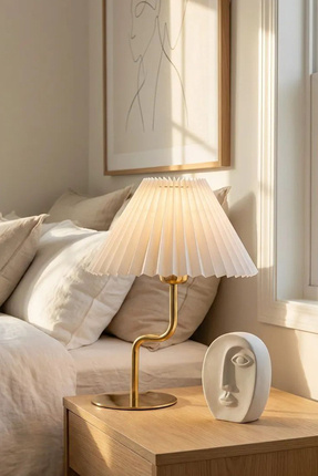 HOMİNG Lille Orijinal Gold Abajur Pileli Başlık 241930