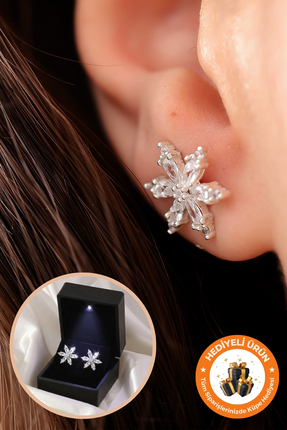 Lucente Jewellery Işıklı Hediye Kutulu Lotus 925 Ayar Gümüş Kaplama Özel Tasa...