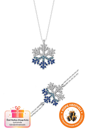 Lucente Jewellery Hediye Kutulu Kolye & Bileklik Seti 925 Ayar Gümüş Kaplama ...