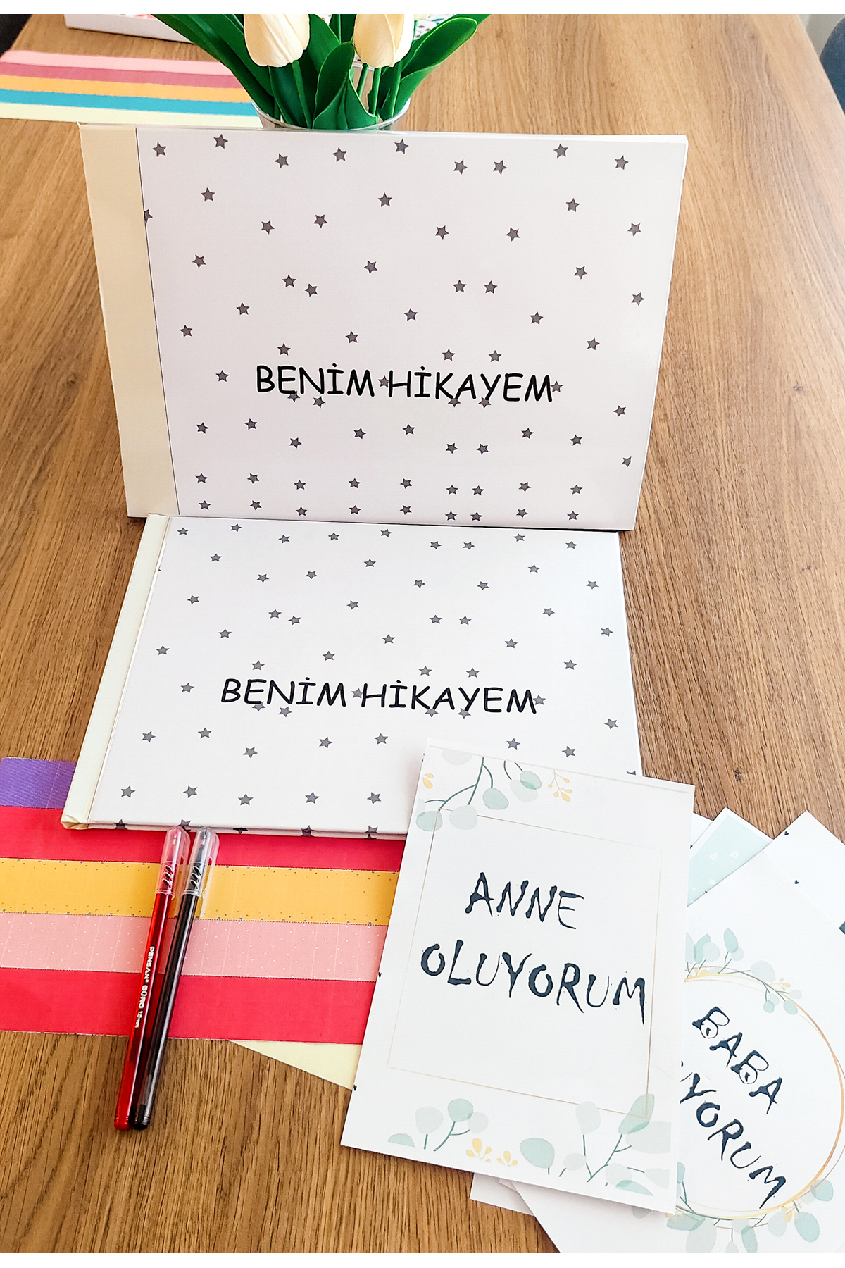 ephotox Hamilelik Ve Anne & Bebek Günlüğü + Kalem + Sticker + Anı Kartları + Kutu Yıldız Tasarım fotoğrafı 3 (önizleme)