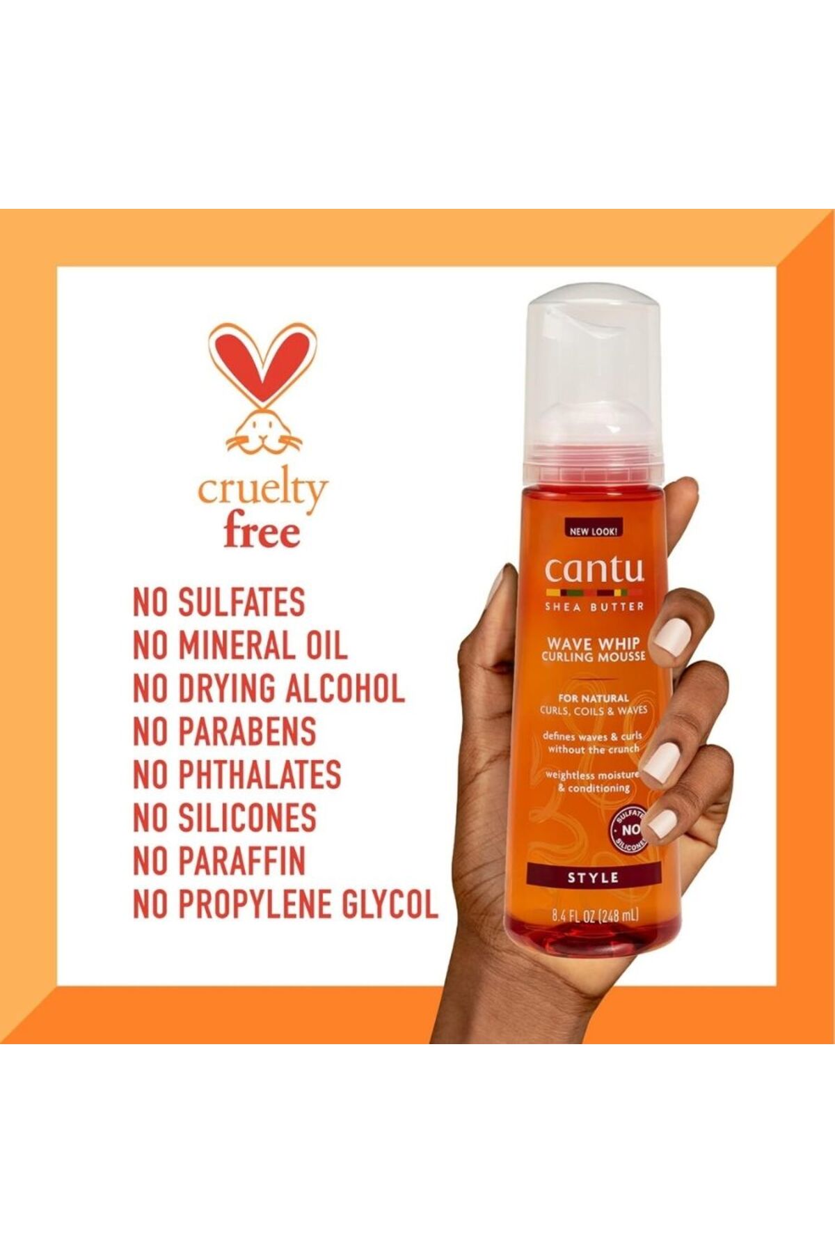 Shea Yağı Doğal Saçlar Için Dalgalar Ve Bukleler Oluşmasını Sağlayan Köpük 248ml — 07570-12/3EU — تصویر 3 از 5